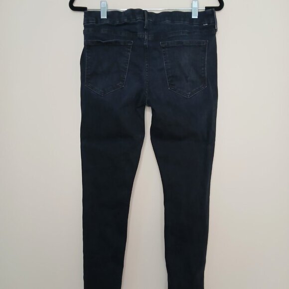 MOTHER The Looker Ankle Fray Jeans in Blackbird Black Size 30 - Picture 11 of 11